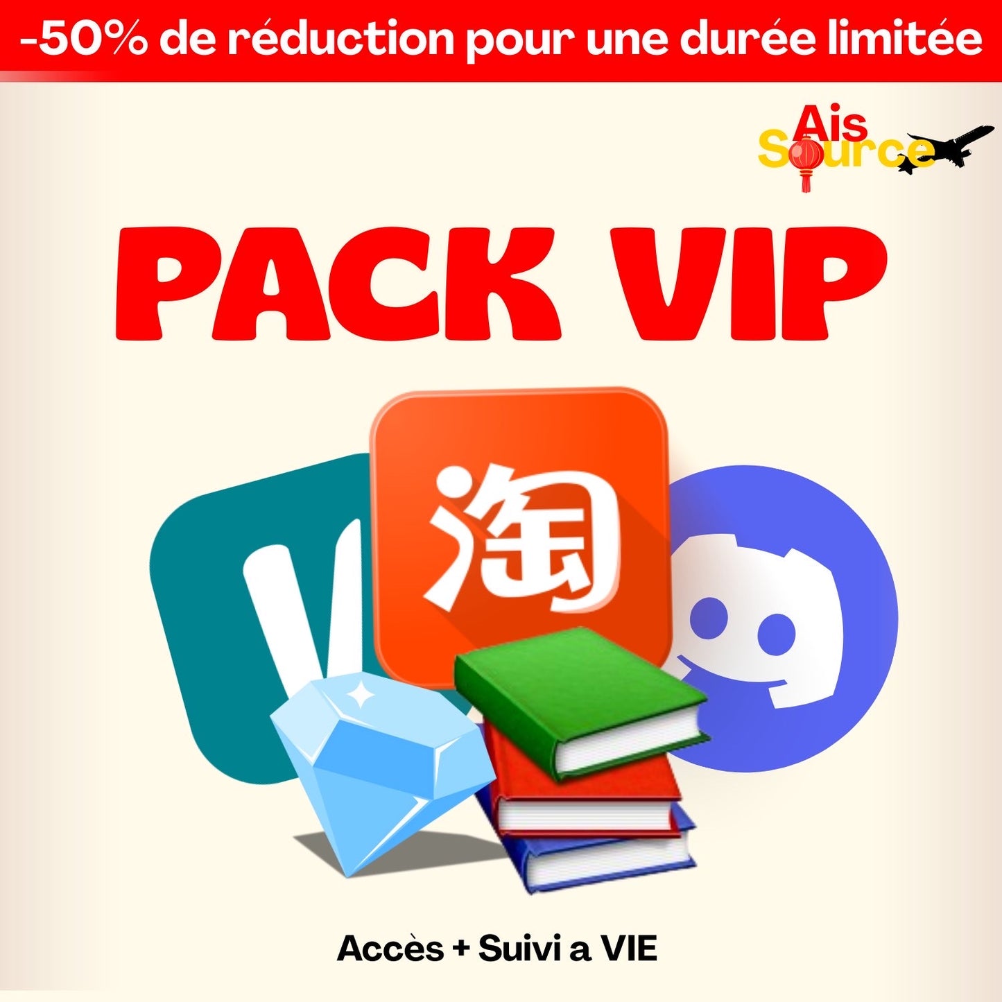 PACK VIP + 500 Fournisseurs + Accompagnement + Guide Resell
